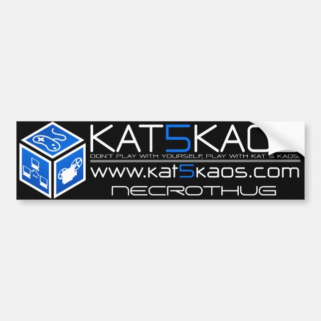 K5K Blau-Autoaufkleber Autoaufkleber (Vorne)