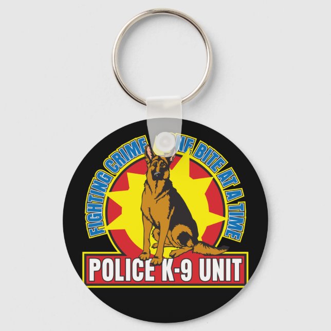 K9 Deutscher Schäferbiss Schlüsselanhänger (Vorderseite)