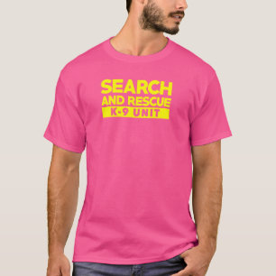 K9 Dünne Orange Linie Such- und Rettungsdienst SAR T-Shirt