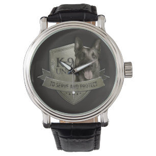 K9 Einheit - Malinois - belgischer Schäfer Armbanduhr