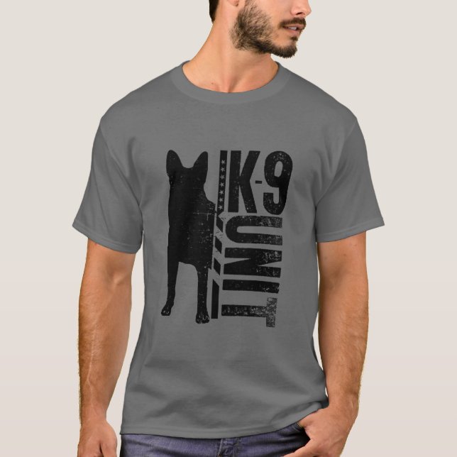 K9 Einheit - Schäferhund T-Shirt (Vorderseite)