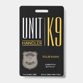 K9-Handler Ausweis