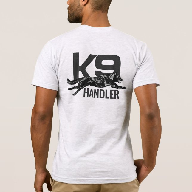 K9 Handler - Holländischer Schäferhund T-Shirt (Rückseite)