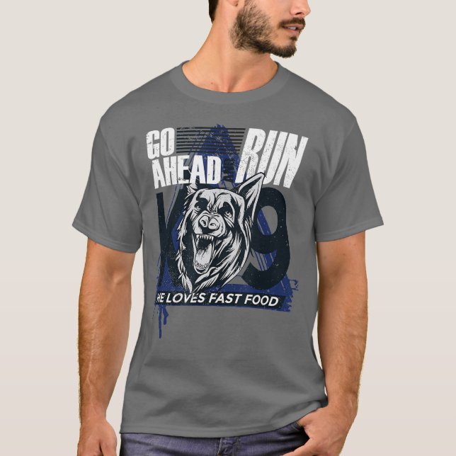 K9. Hund T-Shirt (Vorderseite)