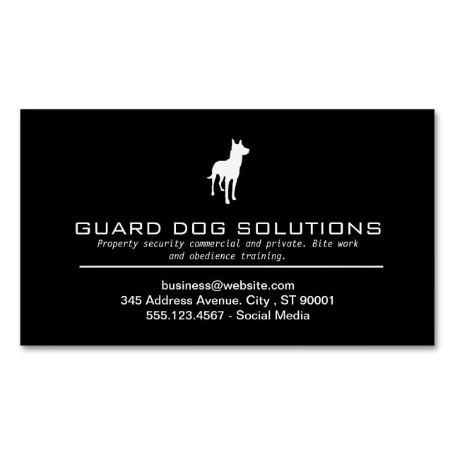 K9 | Hundeschulung Magnetische Visitenkarte (Vorderseite)