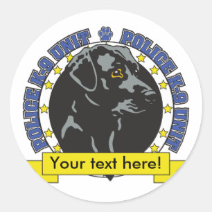 K9 Labrador Retriever Runder Aufkleber