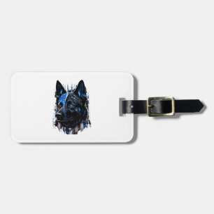 K9 Polizei Hund Deutscher Sherman American Flag Po Gepäckanhänger