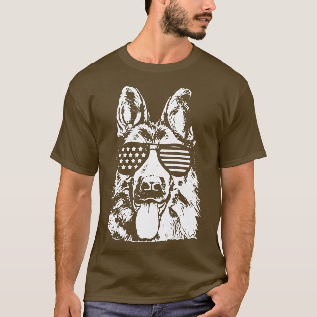 K9 Polizeibeamte für den deutschen Schäferhund T-Shirt (Vorderseite)