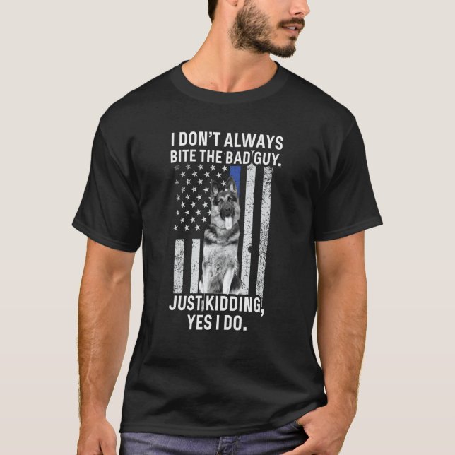 K9 Polizeibeamte Shirt Funny Thin (Vorderseite)