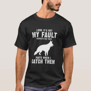 K9 Polizeibeamter Design für K9 dünne blaue Linie T-Shirt