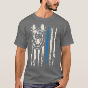 K9 Polizeibeamter Polizeihund Kostüm Deutsche Schl T-Shirt
