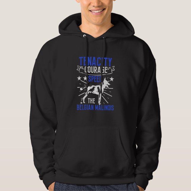 K9 Referat Belgische Malinois Courage PD Polizeitr Hoodie (Vorderseite)