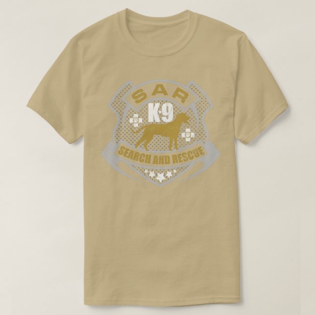 K9 SAR für Such- und Rettungsdienste (11) T-Shirt (Design vorne)