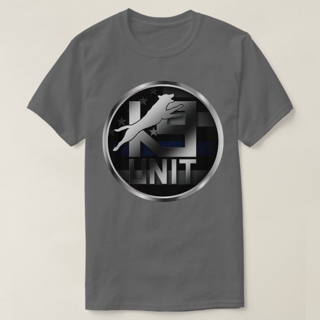 K9 Unit Abzeichen Police Dog Unit Malinois T-Shirt (Design vorne)