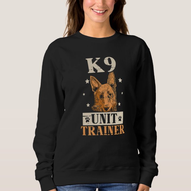 K9 Unit Trainer Dog Handler Handling Premium Sweatshirt (Vorderseite)