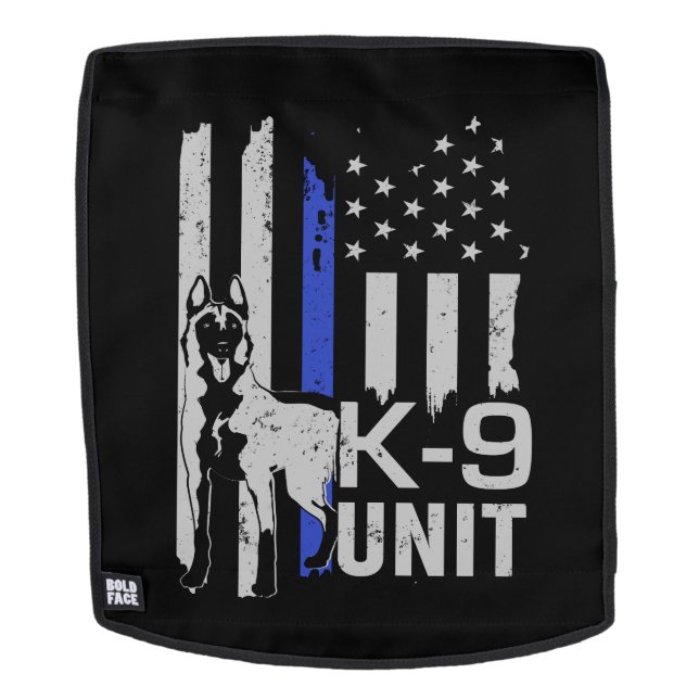 K-9 Einheit - Polizei-Hundeeinheit Malinois Rucksack (Abnehmbare Front)