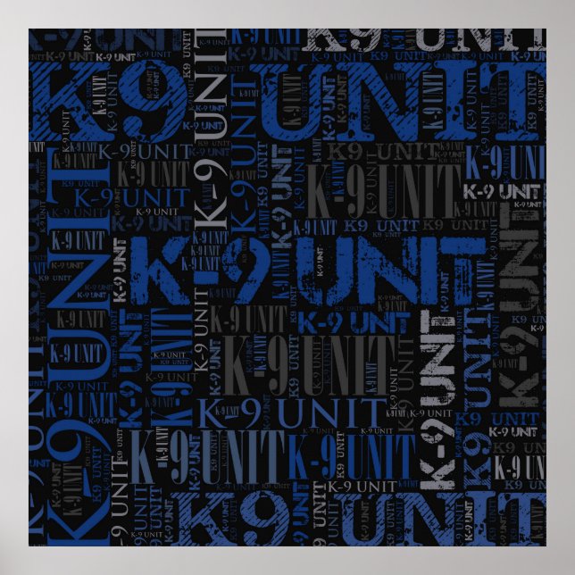 K-9-Einheit - Polizeieinheit Poster (Vorne)