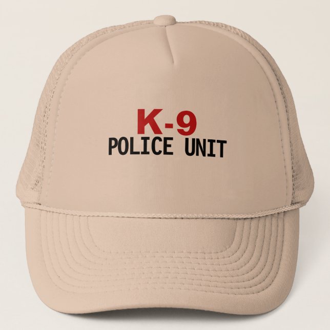 K-9 Police Trucker Hat Truckerkappe (Vorderseite)