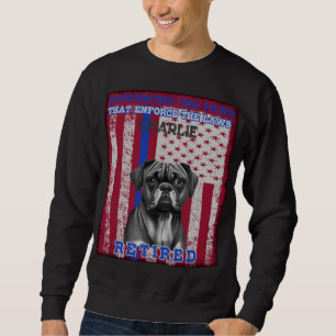 K-9 Veteran Boxer Working Dog Personalisiert Sweatshirt