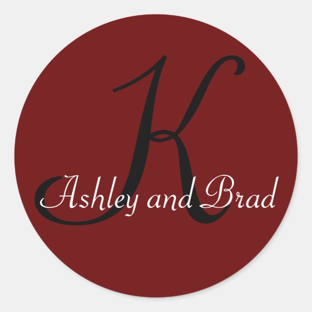 K, Ashley und Brad Runder Aufkleber (Vorderseite)