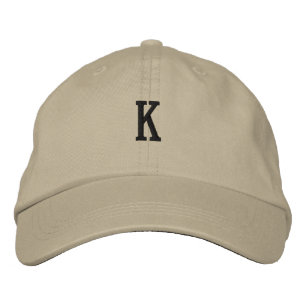 K-Buchstabe Monogramm beeindruckend-Hut Stylisch H Bestickte Baseballkappe