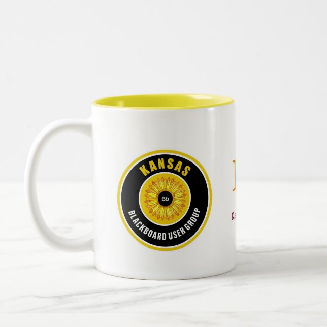 K-BUG-TASSE (Gelbes Inneres) Zweifarbige Tasse (Links)