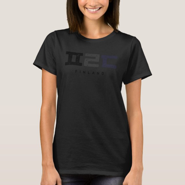 K culture Hangul consonant Finland T-Shirt (Vorderseite)
