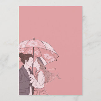 K-Drama-Aquarell elegante benutzerdefinierte korea Dankeskarte