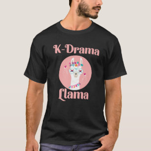 K-Drama Llama Südkoreanische Flagge Kdrama Lovers T-Shirt