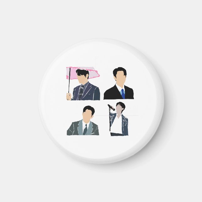 K-Drama-Männliche Hauptrollen Magnet (Vorne)