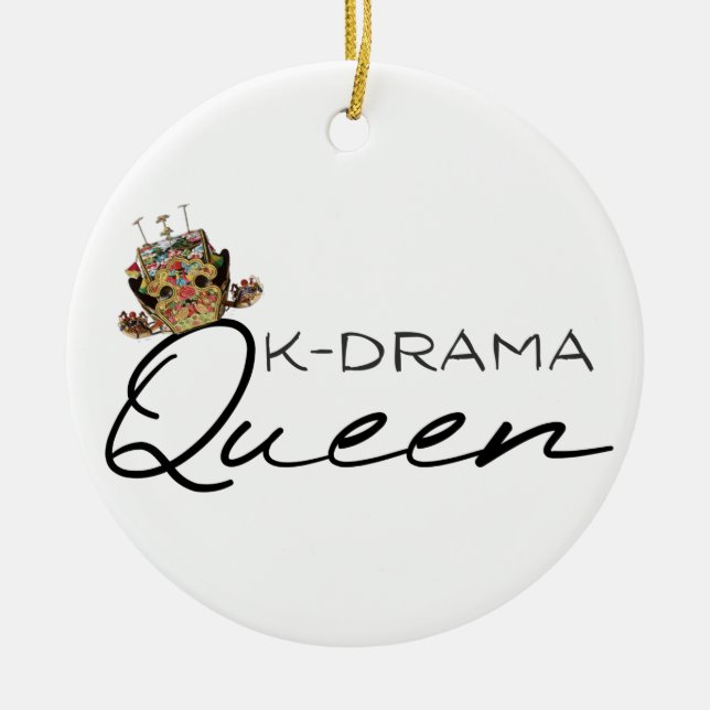 K-drama Queen Keramik Ornament (Vorne)