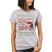 K-Drama Ugly Christmas Sweater Gewartet für Oppa