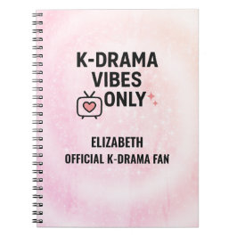 K-Drama Vibes Only Personalisiert Notizblock