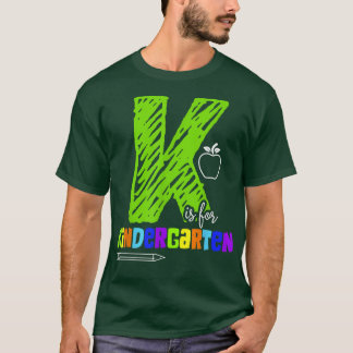 K est pour le T-shirt de jardin d'enfants