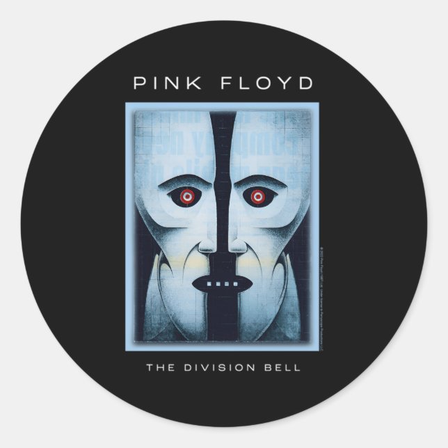 K Floyd The Division Bell Runder Aufkleber (Vorderseite)
