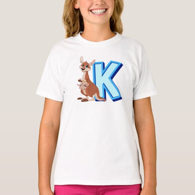 K for Kangaroo T-Shirt (Vorderseite)