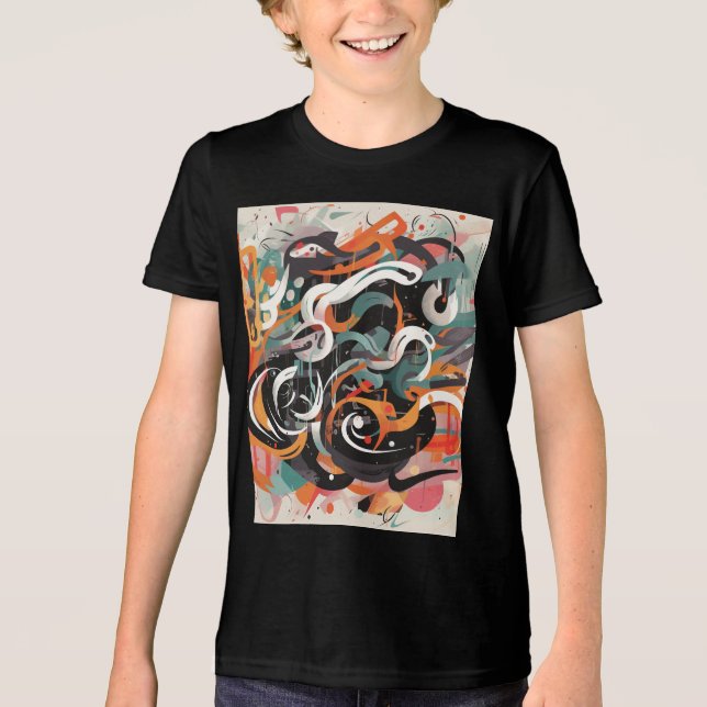 K-Hip Hop Fusion Tri-Blend Shirt (Vorderseite)