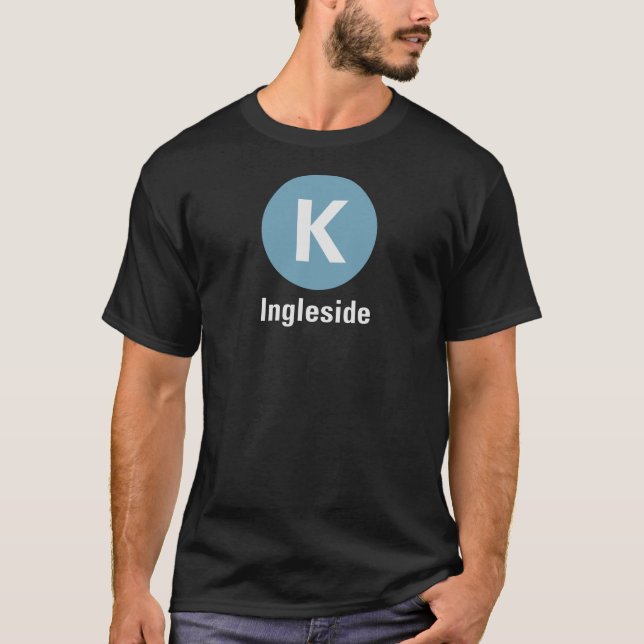 K Ingleside Dunkles T-Shirt (Vorderseite)