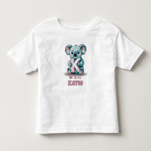 K is for Katie – Custom  Kleinkind T-shirt (Vorderseite)