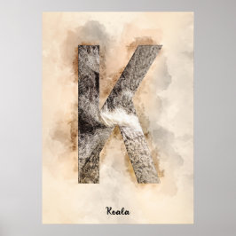 K is For Koala Poster