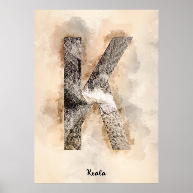 K is For Koala Poster (Vorne)