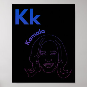 K ist für Kamala Präsidentin Kamala Harris Wheimer Poster