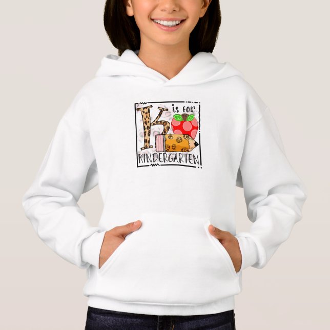 K ist für Kindergarten Hoodie (Vorderseite)