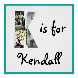 K ist für Name Poster