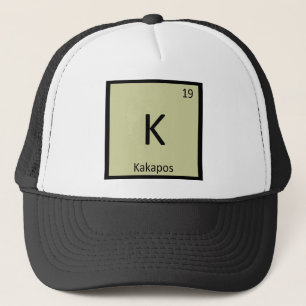 K - Kakapos-Chemie-Periodensystem-Element Truckerkappe