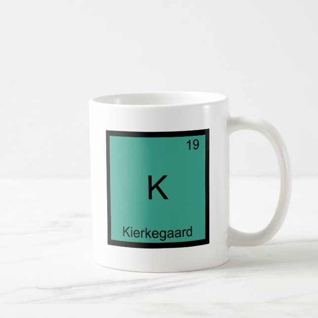 K - Kierkegaard lustiges Kaffeetasse (Rechts)