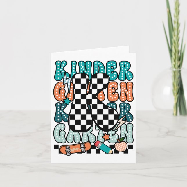 K Kindergartenlehrer kehrte zurück zur Schule Ki Karte (Vorderseite)