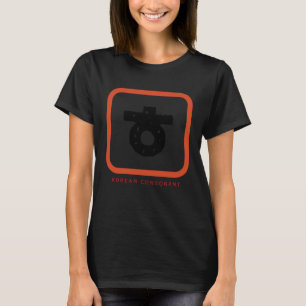 K kultur Koreanisches Alphabet Hangul Consonant 7 T-Shirt