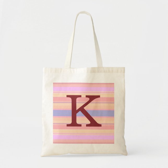 K :: Monogram K Summer Stripes Sac fourre-tout amu (Devant)