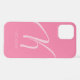 K Monogram Personalisiert Pink iPhone Case iPhone 12 Hülle (Back Horizontal)